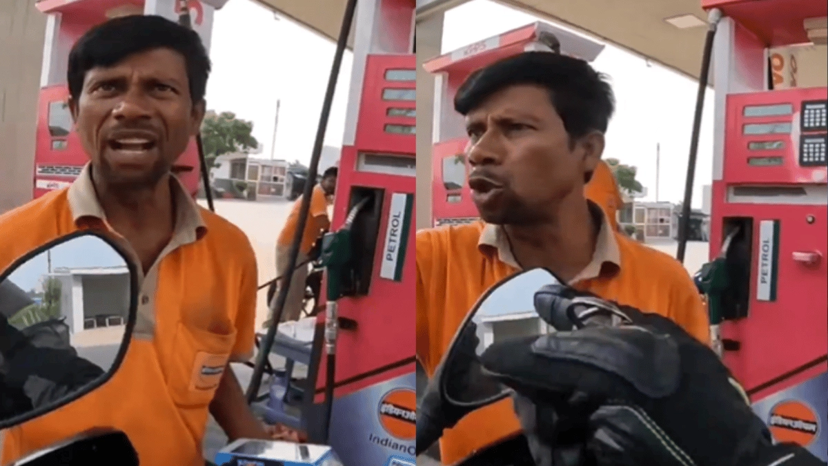 viral-video-argument-ensues-between-biker-and-petrol-pump-worker-allegedly-over-rude-behaviour-internet-take-sides